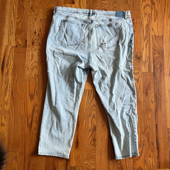 Abercrombie & Fitch Curve Love Ultra High Rise Ankle Straight Jean 36/22L - Picture 6 of 6